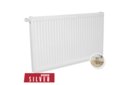 Silver UNI radiátor szelepes 11K 600x600 Bal, beépített szelepes, alsó bekötési pont, ajándék egységcsomag